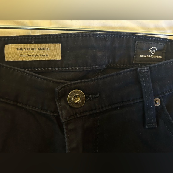 Ag Adriano Goldschmied Stevie Ankle, Slim Straight Pants, Mid-rise - Size 30R - Picture 5 of 6